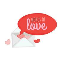 spela teater av kärlek sändning brev valentine tecknad serie illustration vektor ClipArt klistermärke