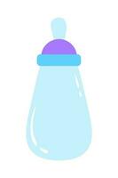Baby Junge Dusche Design Element mit Blau Farbe isoliert auf Weiß Hintergrund. Illustration zum wenig Neugeborene Junge. vektor