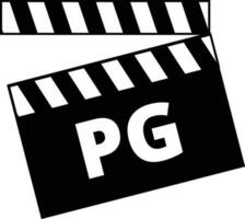 pg Film Bewertung Zeichen vektor