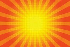 komisk stil Sol stråle zoom hastighet linje abstrakt bakgrund vektor