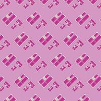 rosa kosmetisk sömlös mönster bakgrund vektor
