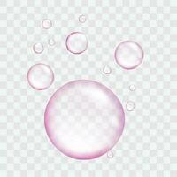 vektor rosa luft bubblor samling