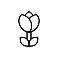 einfach Tulpe Symbol. das Symbol können Sein benutzt zum Webseiten, drucken Vorlagen, Präsentation Vorlagen, Illustrationen, usw vektor