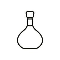 Flasche Symbol Vektor. Flasche zum Wasser Illustration unterzeichnen. Flasche von Alkohol Symbol oder Logo. vektor