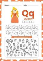 eben Design Vektor lernen Alphabet Brief Englisch Speicherkarte druckbar Poster zum Kinder Aktivität