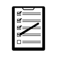 Checkliste Symbol mit Häkchen und Stift vektor