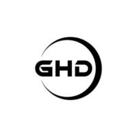 ghd Logo Design, Inspiration zum ein einzigartig Identität. modern Eleganz und kreativ Design. Wasserzeichen Ihre Erfolg mit das auffällig diese Logo. vektor