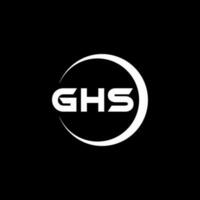 ghs Logo Design, Inspiration zum ein einzigartig Identität. modern Eleganz und kreativ Design. Wasserzeichen Ihre Erfolg mit das auffällig diese Logo. vektor