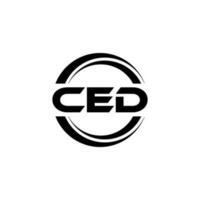 ced logotyp design, inspiration för en unik identitet. modern elegans och kreativ design. vattenmärke din Framgång med de slående detta logotyp. vektor