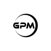 gpm logotyp design, inspiration för en unik identitet. modern elegans och kreativ design. vattenmärke din Framgång med de slående detta logotyp. vektor