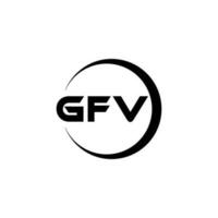 gfv logotyp design, inspiration för en unik identitet. modern elegans och kreativ design. vattenmärke din Framgång med de slående detta logotyp. vektor