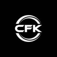 cfk logotyp design, inspiration för en unik identitet. modern elegans och kreativ design. vattenmärke din Framgång med de slående detta logotyp. vektor