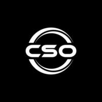 cso logotyp design, inspiration för en unik identitet. modern elegans och kreativ design. vattenmärke din Framgång med de slående detta logotyp. vektor