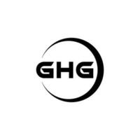 ghg logotyp design, inspiration för en unik identitet. modern elegans och kreativ design. vattenmärke din Framgång med de slående detta logotyp. vektor