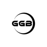 ggb logotyp design, inspiration för en unik identitet. modern elegans och kreativ design. vattenmärke din Framgång med de slående detta logotyp. vektor