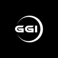 ggi logotyp design, inspiration för en unik identitet. modern elegans och kreativ design. vattenmärke din Framgång med de slående detta logotyp. vektor