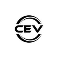 cev Logo Design, Inspiration zum ein einzigartig Identität. modern Eleganz und kreativ Design. Wasserzeichen Ihre Erfolg mit das auffällig diese Logo. vektor