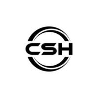 csh Logo Design, Inspiration zum ein einzigartig Identität. modern Eleganz und kreativ Design. Wasserzeichen Ihre Erfolg mit das auffällig diese Logo. vektor