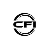 cfi Logo Design, Inspiration zum ein einzigartig Identität. modern Eleganz und kreativ Design. Wasserzeichen Ihre Erfolg mit das auffällig diese Logo. vektor