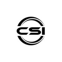 csi Logo Design, Inspiration zum ein einzigartig Identität. modern Eleganz und kreativ Design. Wasserzeichen Ihre Erfolg mit das auffällig diese Logo. vektor