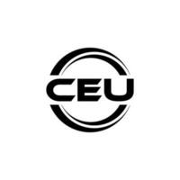 ceu Logo Design, Inspiration zum ein einzigartig Identität. modern Eleganz und kreativ Design. Wasserzeichen Ihre Erfolg mit das auffällig diese Logo. vektor