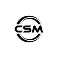 csm logotyp design, inspiration för en unik identitet. modern elegans och kreativ design. vattenmärke din Framgång med de slående detta logotyp. vektor