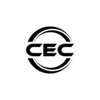 cec logotyp design, inspiration för en unik identitet. modern elegans och kreativ design. vattenmärke din Framgång med de slående detta logotyp. vektor