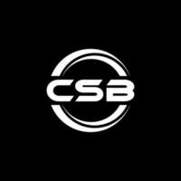 csb logotyp design, inspiration för en unik identitet. modern elegans och kreativ design. vattenmärke din Framgång med de slående detta logotyp. vektor