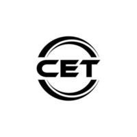 cet logotyp design, inspiration för en unik identitet. modern elegans och kreativ design. vattenmärke din Framgång med de slående detta logotyp. vektor