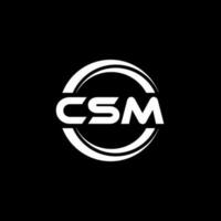 csm logotyp design, inspiration för en unik identitet. modern elegans och kreativ design. vattenmärke din Framgång med de slående detta logotyp. vektor