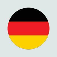 runden Flagge von Deutschland. Kreis Flagge Vektor von Deutschland kostenlos Vektor.