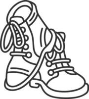 Stiefel Symbol Symbol Vektor Bild. Illustration von das Stiefel Schuhwerk Schuh Design Bild. eps 10