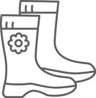 Stiefel Symbol Symbol Vektor Bild. Illustration von das Stiefel Schuhwerk Schuh Design Bild. eps 10