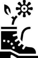 Stiefel Symbol Symbol Vektor Bild. Illustration von das Stiefel Schuhwerk Schuh Design Bild. eps 10