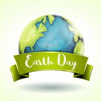 Lycklig Earth Day Banner vektor