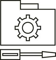 Schraubendreher Reparatur Symbol Symbol Vektor Bild. Illustration von das Fix Toolkit Design Bild. eps 10