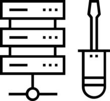 skruvmejsel reparera ikon symbol vektor bild. illustration av de fixera toolkit design bild. eps 10