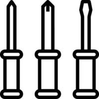 skruvmejsel reparera ikon symbol vektor bild. illustration av de fixera toolkit design bild. eps 10