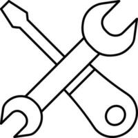 Schraubendreher Reparatur Symbol Symbol Vektor Bild. Illustration von das Fix Toolkit Design Bild. eps 10