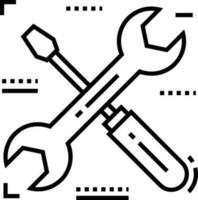 Schraubendreher Reparatur Symbol Symbol Vektor Bild. Illustration von das Fix Toolkit Design Bild. eps 10