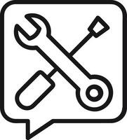 skruvmejsel reparera ikon symbol vektor bild. illustration av de fixera toolkit design bild. eps 10