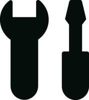 skruvmejsel reparera ikon symbol vektor bild. illustration av de fixera toolkit design bild. eps 10