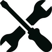 skruvmejsel reparera ikon symbol vektor bild. illustration av de fixera toolkit design bild. eps 10