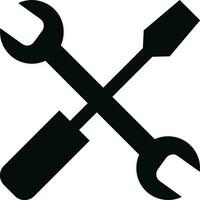 skruvmejsel reparera ikon symbol vektor bild. illustration av de fixera toolkit design bild. eps 10