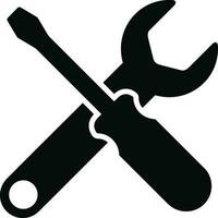 skruvmejsel reparera ikon symbol vektor bild. illustration av de fixera toolkit design bild. eps 10