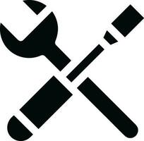 skruvmejsel reparera ikon symbol vektor bild. illustration av de fixera toolkit design bild. eps 10