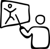 Lehrer Symbol Symbol Vektor Bild. Illustration von das Ausbildung Geschäft Schule Klassenzimmer Symbol Design Bild