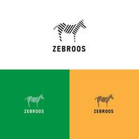 zebroos logotyp modern vektor