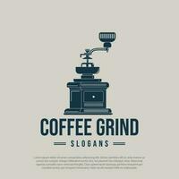 klassisk kvarn logotyp begrepp. kaffe, produktion eller dryck design mall. vektor illustration