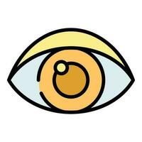 gesund Auge Symbol Vektor eben